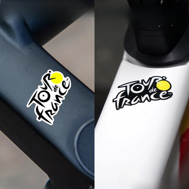 サイクリングレースをテーマにした黄色のドットビニールステッカ - Yellow Laptop Accessories のレビューと価格