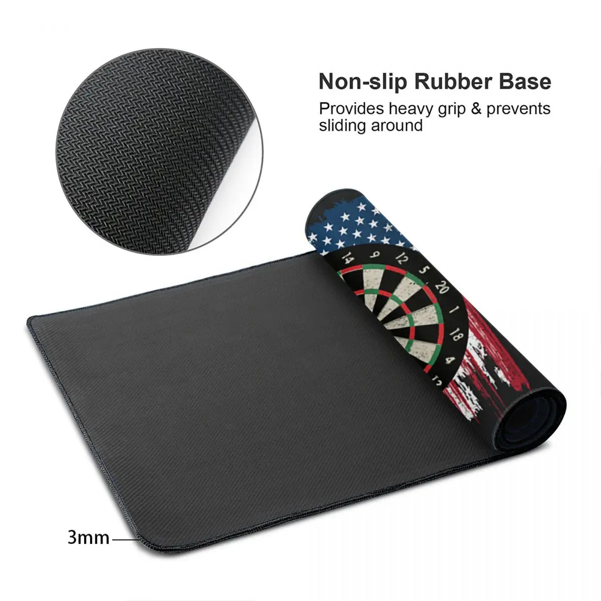 大型マウスパッドダーツボード矢印ターゲットゲーマーPCラップ - Laptop Accessories Target のレビューと価格