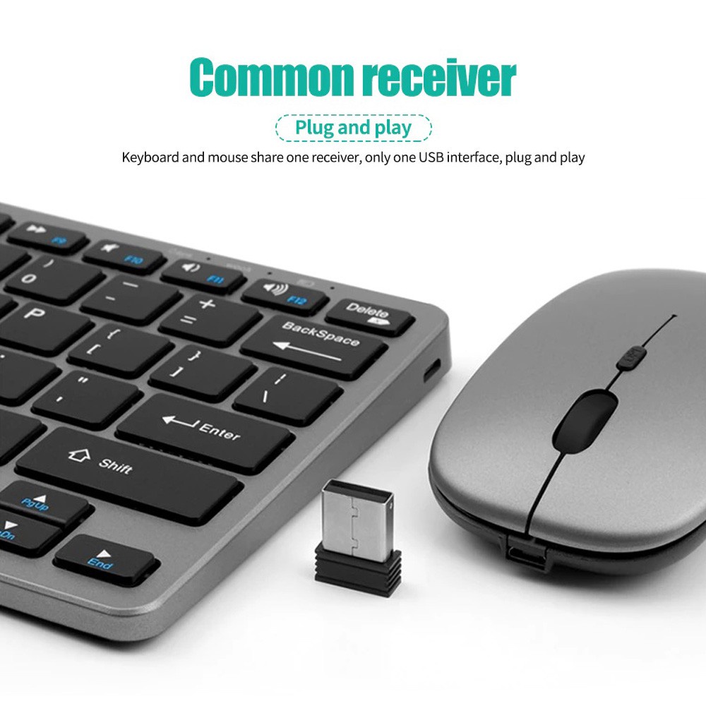 2.4 グラムワイヤレスキーボードマウスセット Blueto - Laptop Accessories Combo Set のレビューと価格