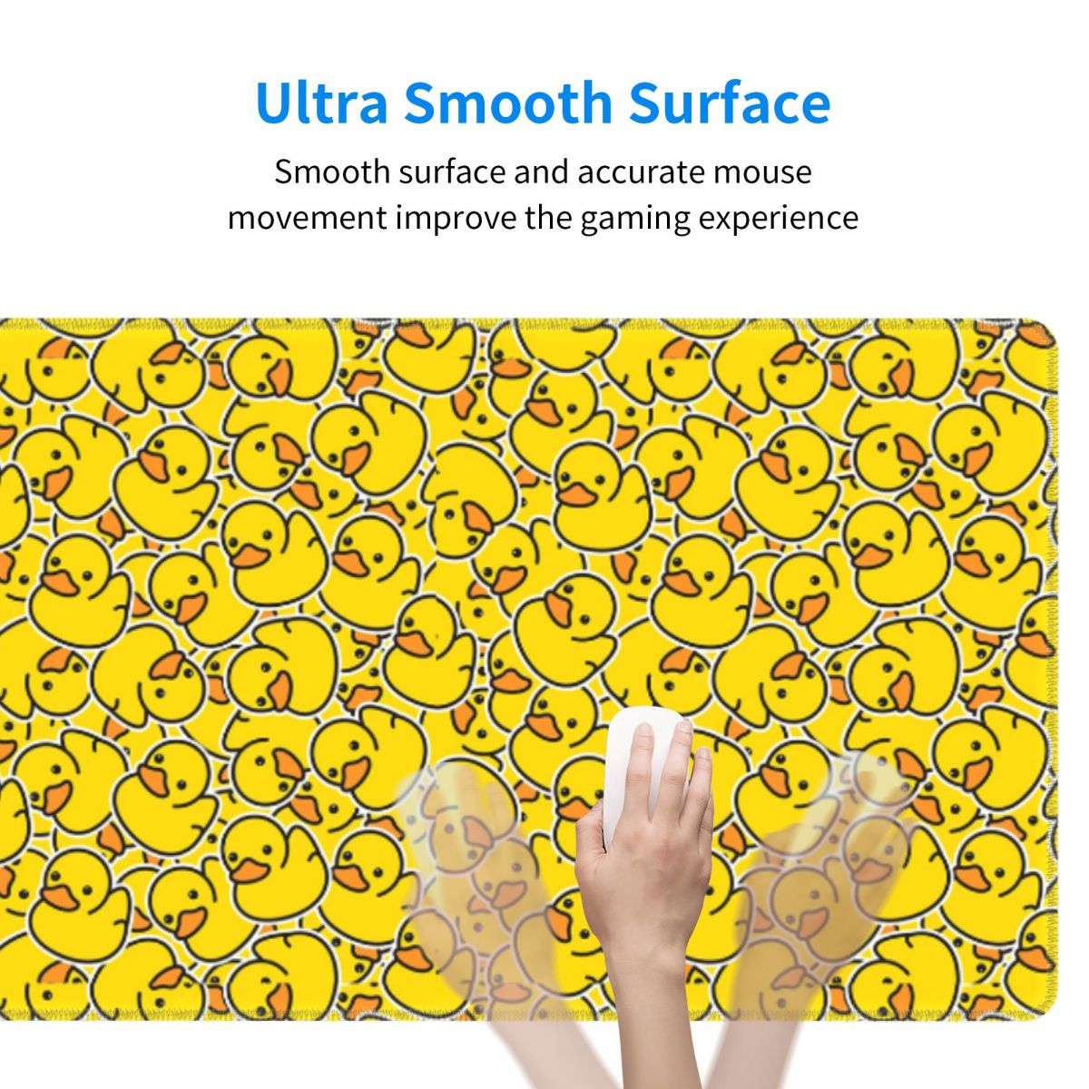 大型マウスパッド 黄色 クラシック ラバーダック ゲーマー用 - Yellow Laptop Accessories のレビューと価格